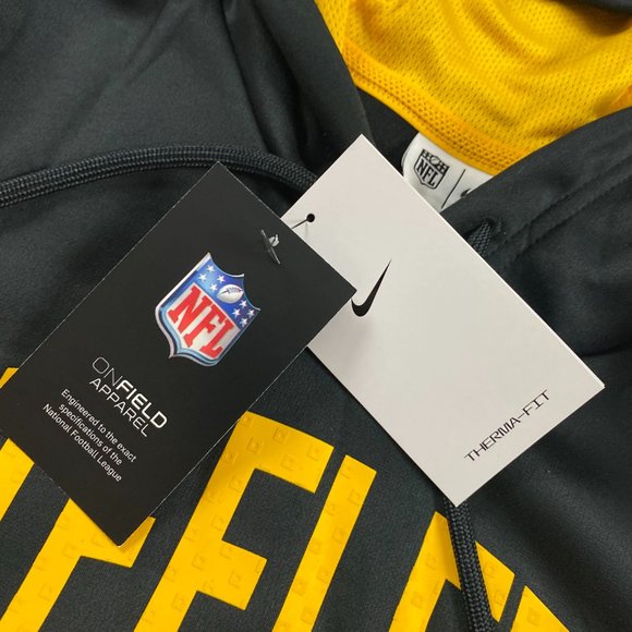 NWT Pittsburgh Steelers Nike Sideline Athletic Therma Fit Hoodie Mens Small - Picture 9 of 15